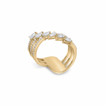 Golden Diamond Ring