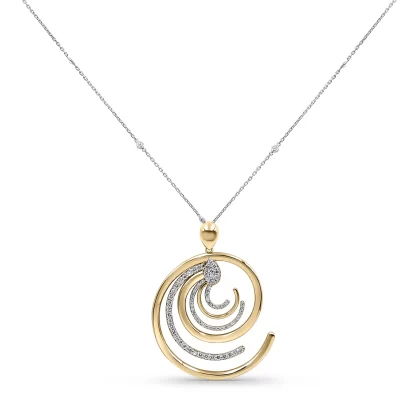 18K PINK GOLD DIAMOND NECKLACE