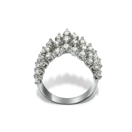 18K WHITE GOLD DIAMOND RING