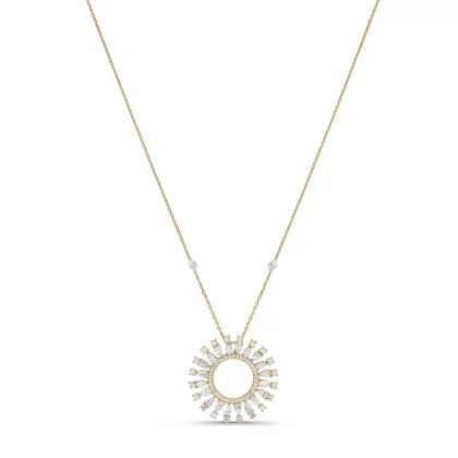 18K PINK GOLD DIAMOND NECKLACE