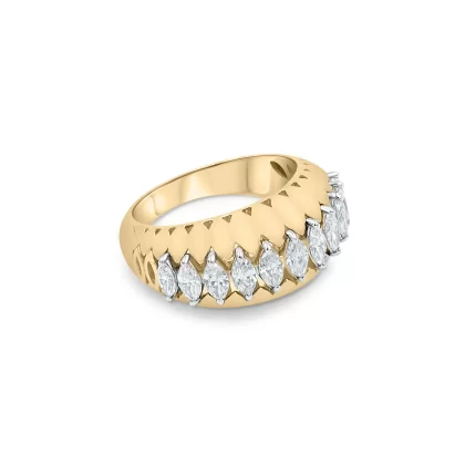 18K WHITE/YELLOW GOLD DIAMOND RING