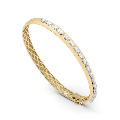18K WHITE/YELLOW  DIAMOND BRACELET
