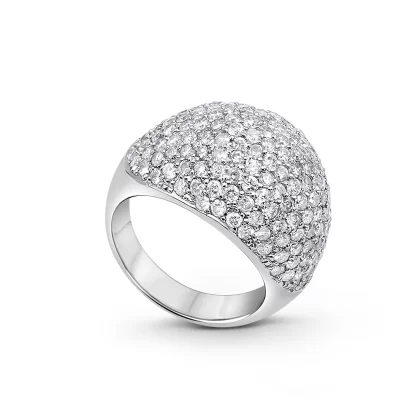 18K WHITE GOLD DIAMOND RING